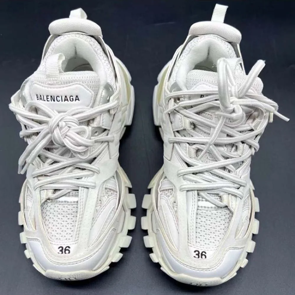 Balenciaga Track Sneaker in White Mesh and Nylon for Unisex