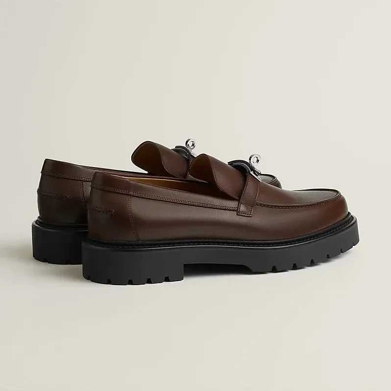 Hermes Icone Loafers Marron Pecan