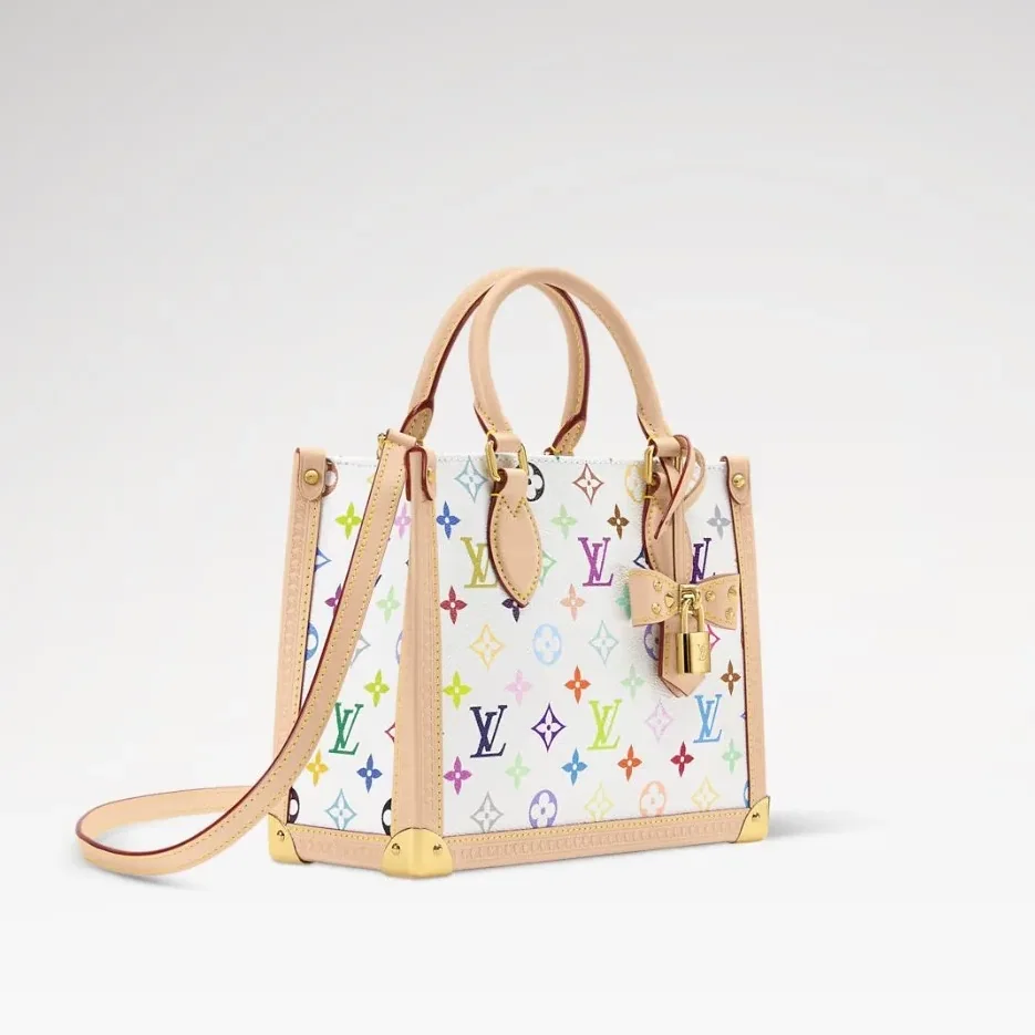 Louis Vuitton LV x TM Onthego PM Tote Bag in Multicolored Gold Hardware