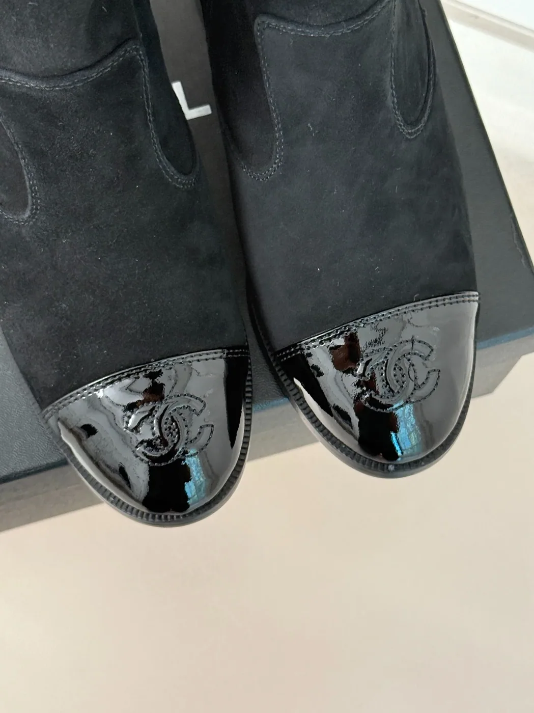 Chanel Ankle Chunky Heel Boots Black / Chanel Ankle Chunky Heel Boots Black /
