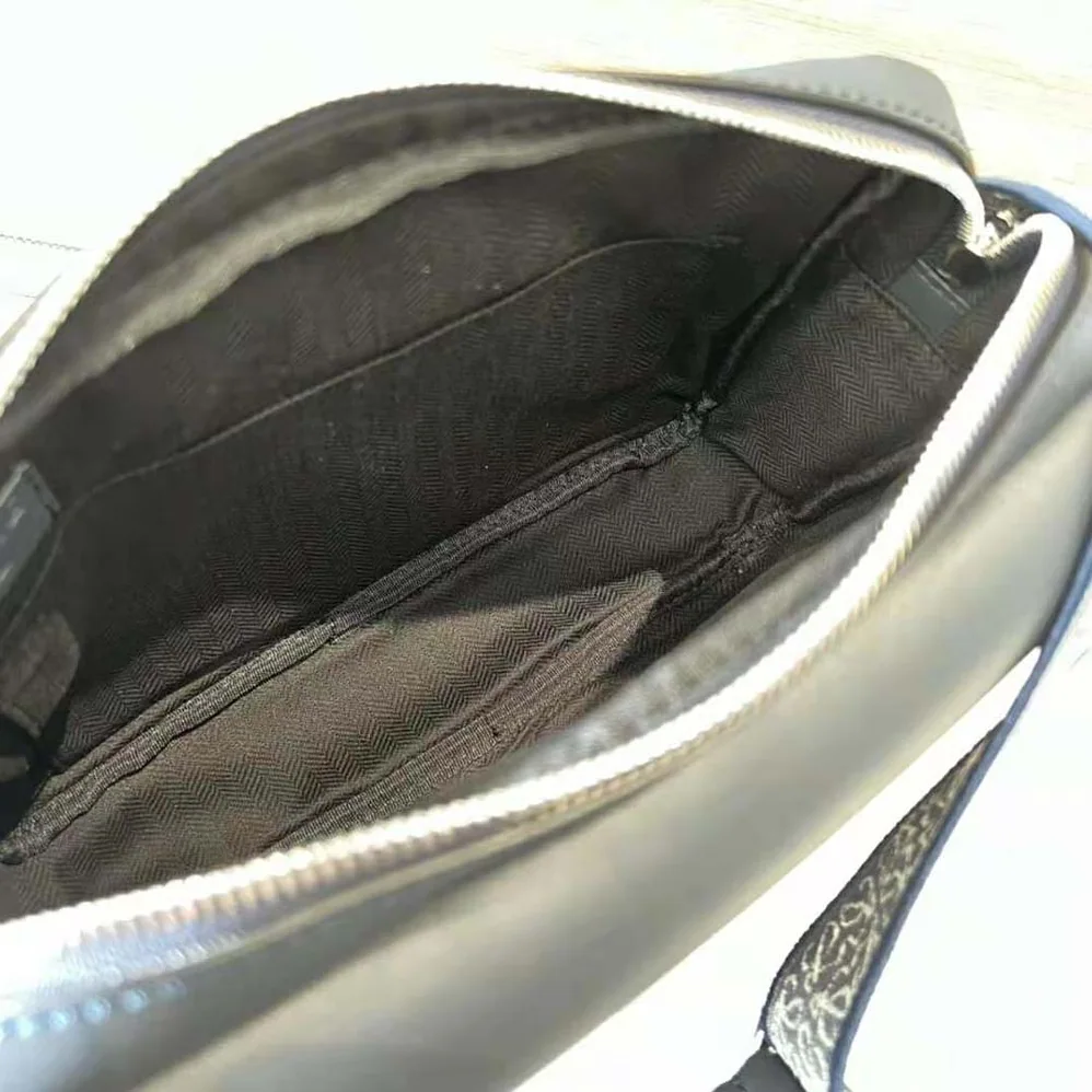 Loewe XS Military Messenger Bag in Supple Smooth Calfskin and Jacquard for Men Loewe XS Military Messenger Bag in Supple Smooth Calfskin and Jacquard for Men