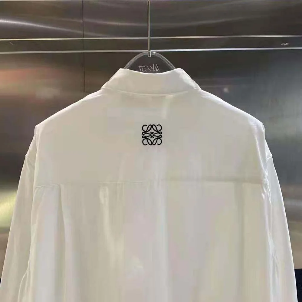 Loewe Kaonashi Shirt in Cotton for Women in White Loewe Kaonashi Shirt in Cotton for Women in White