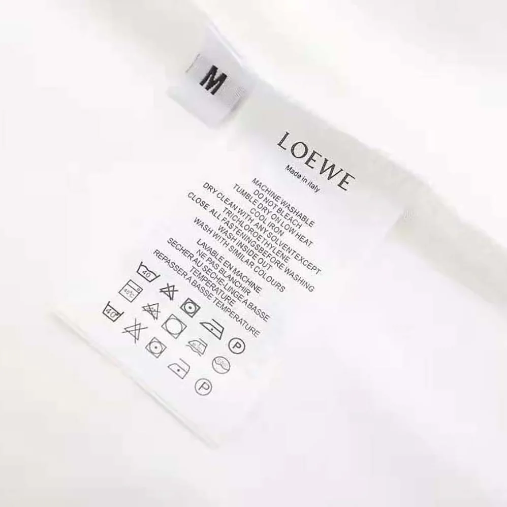 Loewe Anagram T-shirt in Cotton for Men in White Loewe Anagram T-shirt in Cotton for Men in White