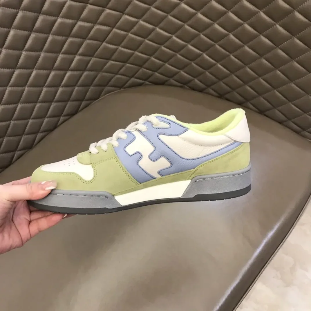 Fendi FD Match Low Tops Sneakers Light Green Fendi FD Match Low Tops Sneakers Light Green
