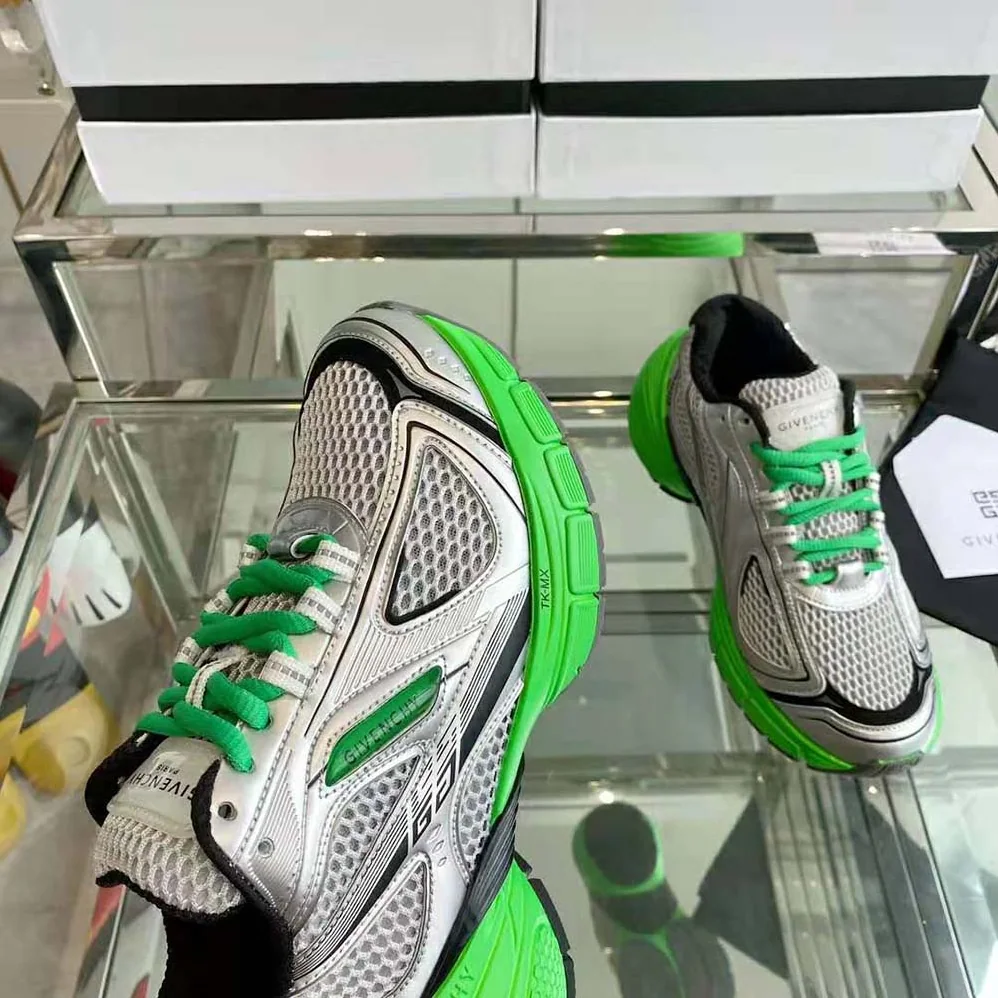 Givenchy TK-MX Runner Sneakers in Mesh for Unisex in Green Givenchy TK-MX Runner Sneakers in Mesh for Unisex in Green