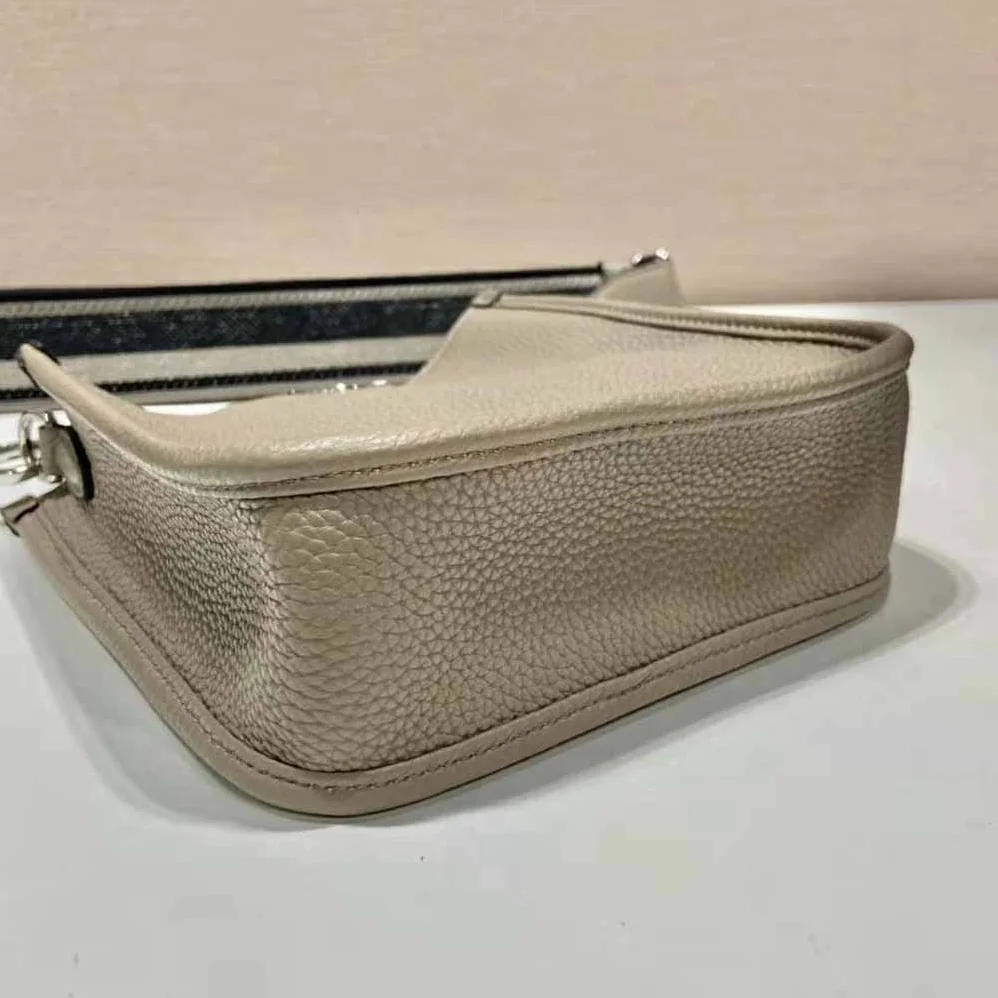 Prada Leather Mini Shoulder Bag for Unisex in Grey Prada Leather Mini Shoulder Bag for Unisex in Grey