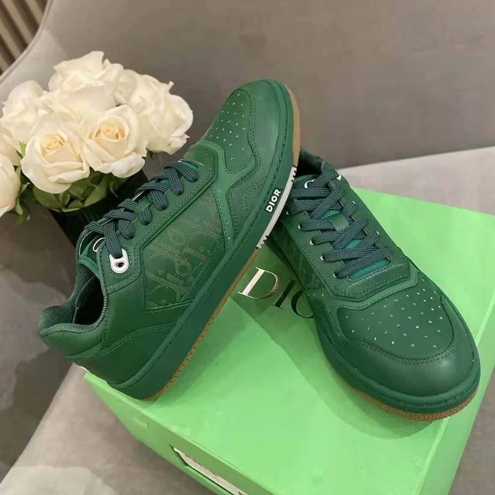 Dior World Tour B27 Low-Top Sneaker for Men in Green Dior World Tour B27 Low-Top Sneaker for Men in Green