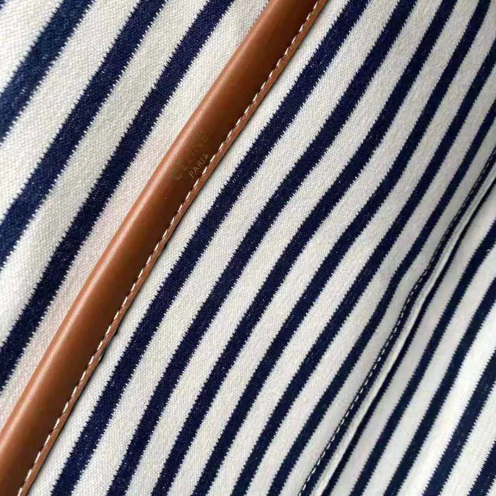 Celine Large Cabas Thais in Striped Textile for Women Celine Large Cabas Thais in Striped Textile for Women