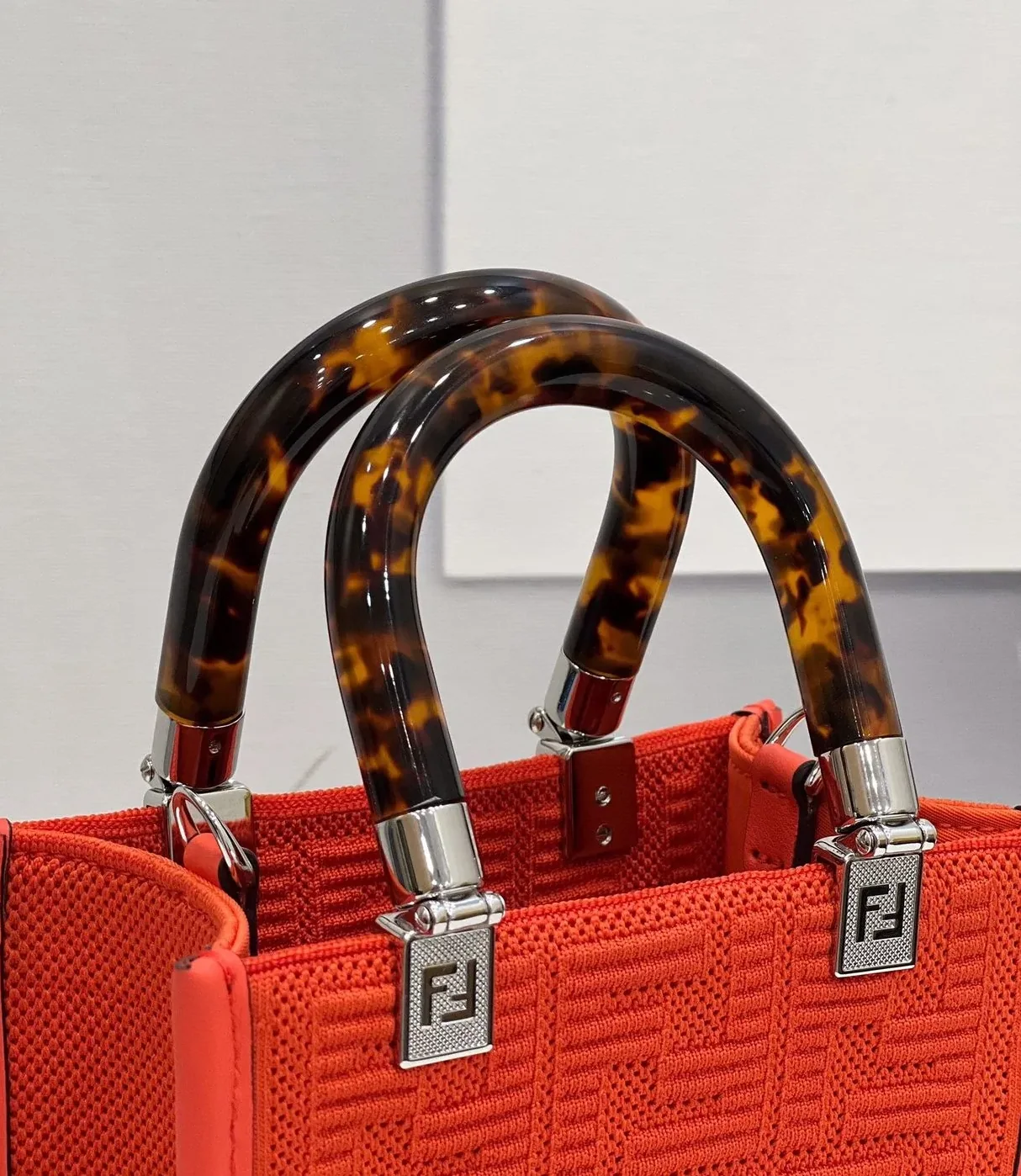 Fendi Mini Sunshine Shopper Red Fendi Mini Sunshine Shopper Red