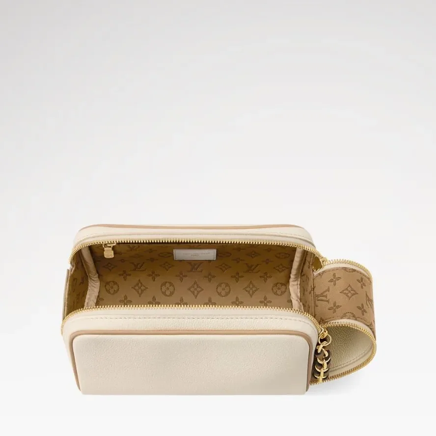 Louis Vuitton Mini Dopp Kit in Vanilla Gold Hardware