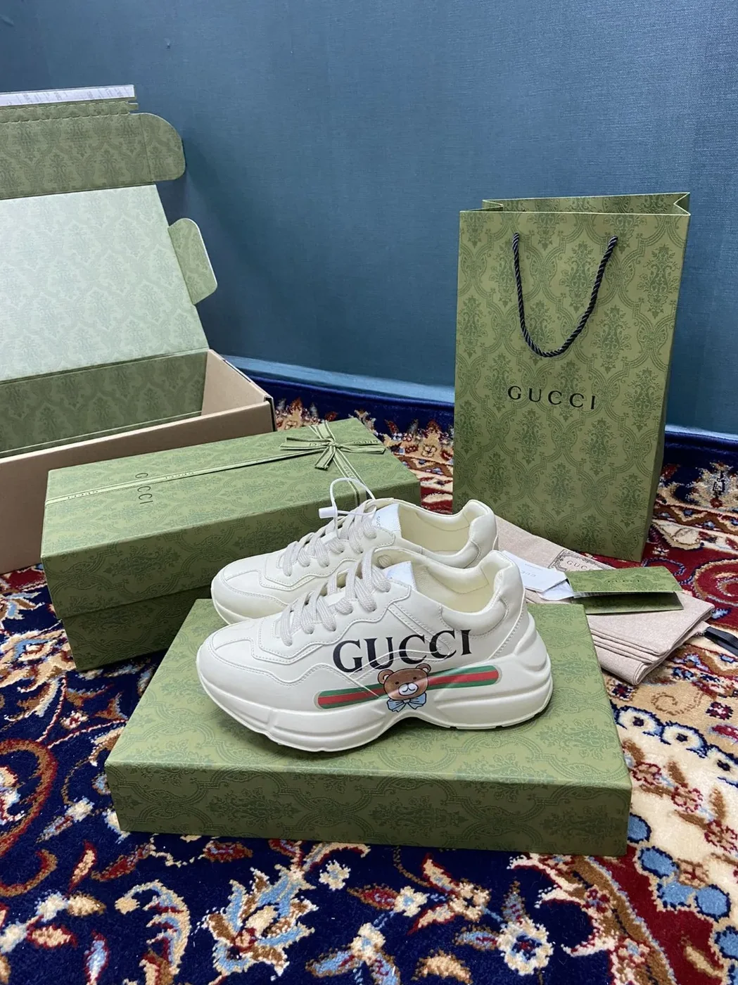Gucci KAI x Gucci Rhyton Sneaker White Ivory