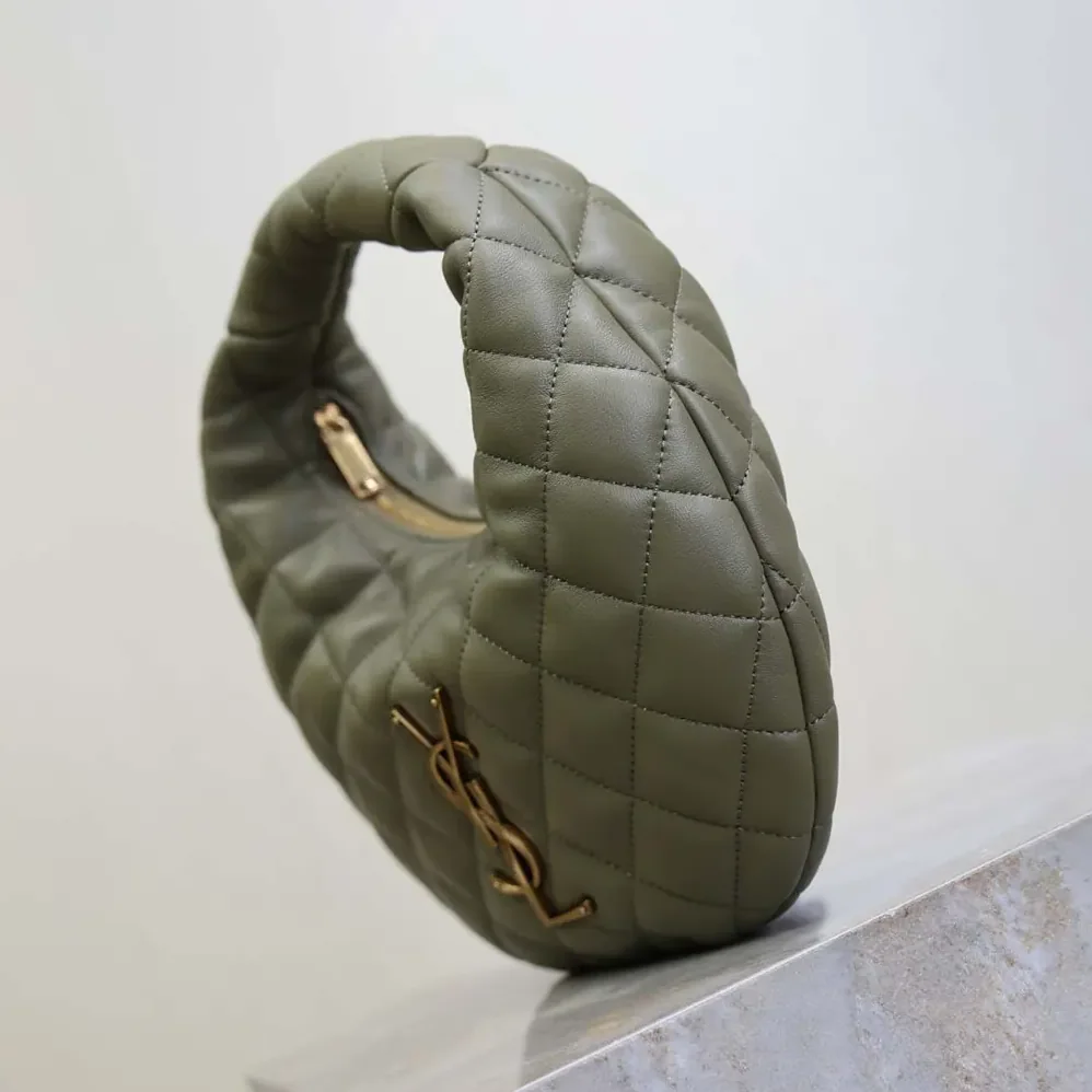 Saint Laurent YSL Icarino In Quilted Nappa for Women in Dark Green Saint Laurent YSL Icarino In Quilted Nappa for Women in Dark Green