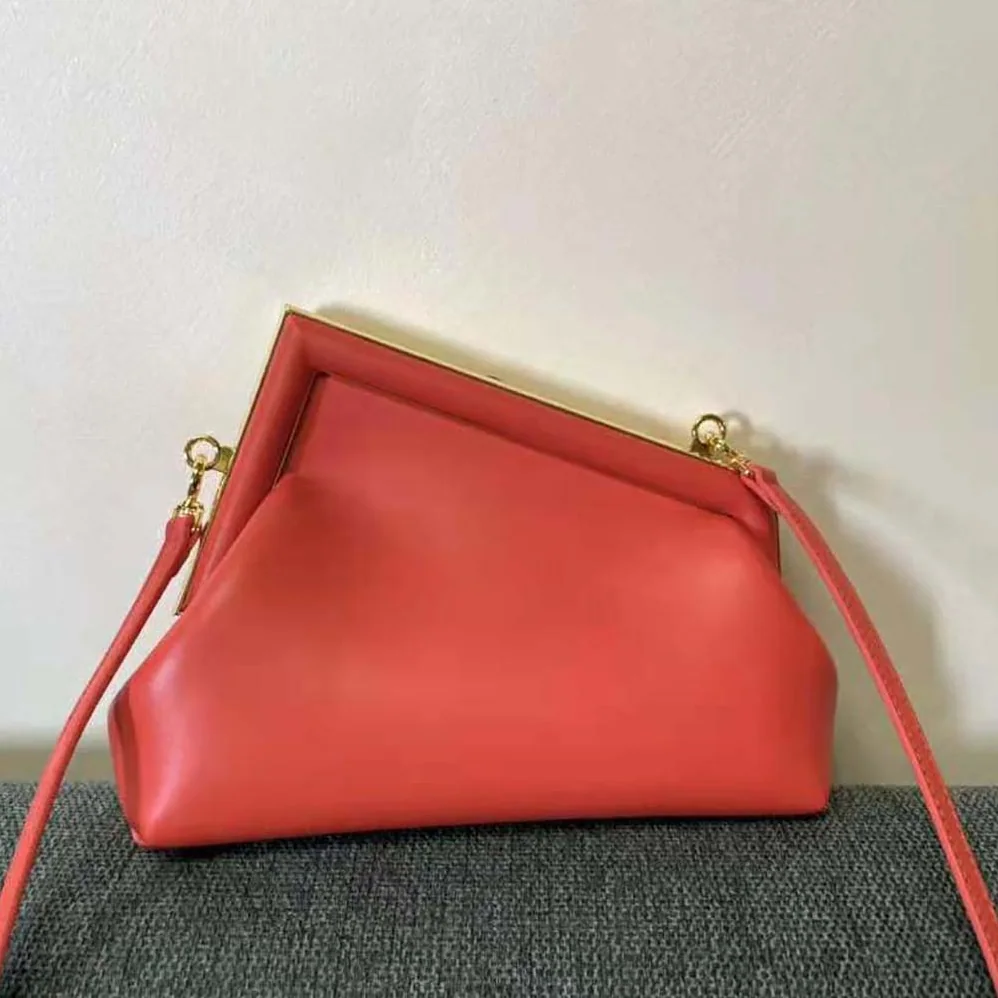 Fendi First Small Red Leather Bag for Women Fendi First Small Red Leather Bag for Women