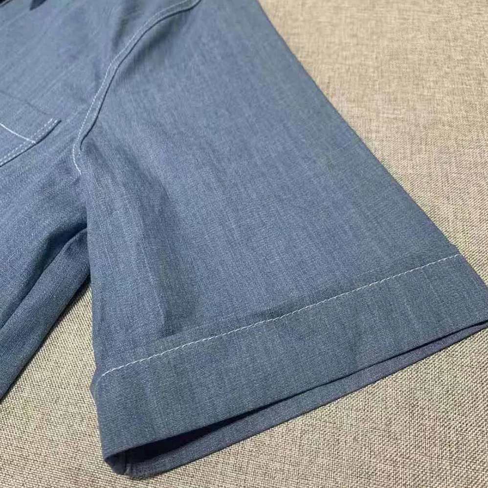 Fendi Light Blue Chambray Chirt for Women