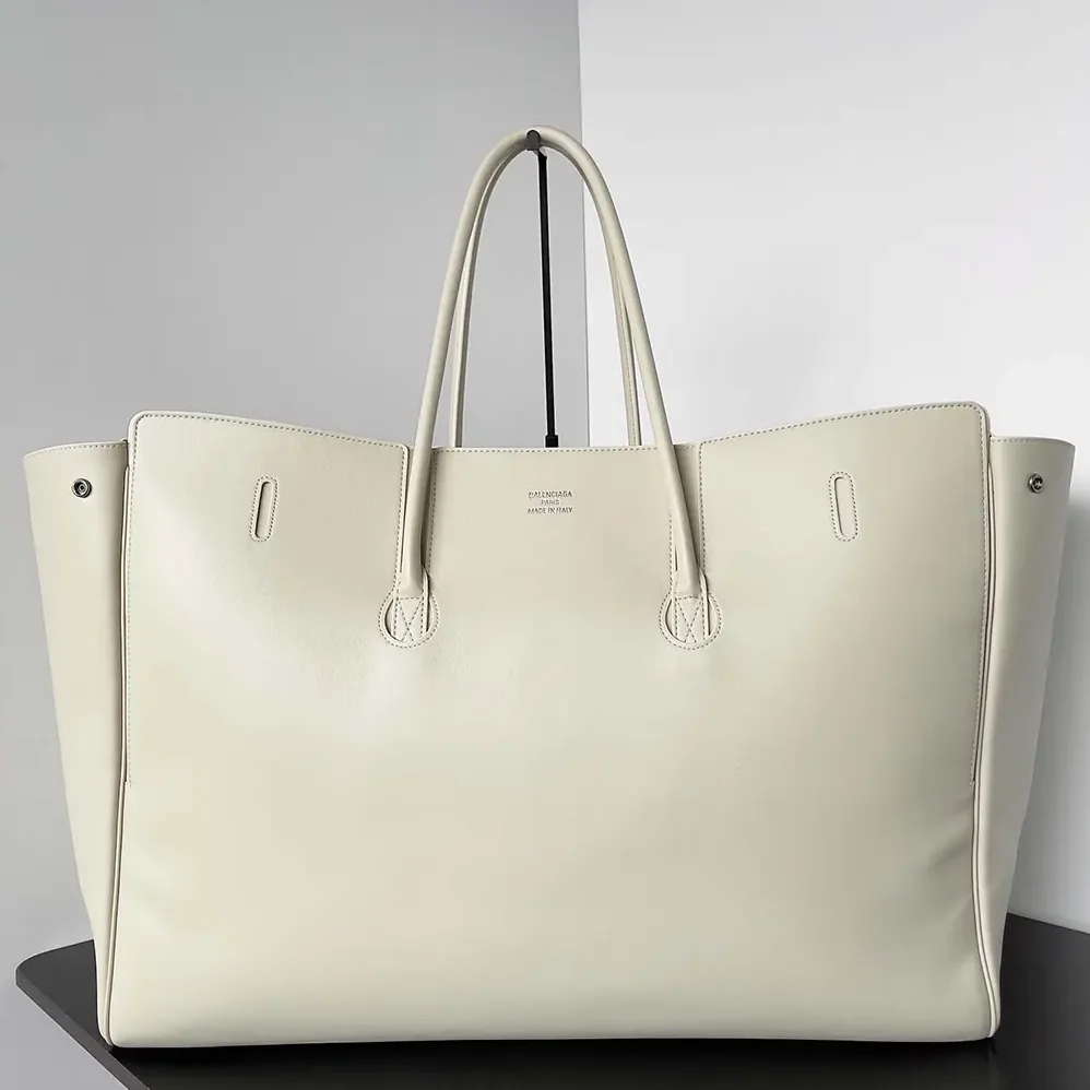 Balenciaga Bel Air Medium Carry All Bag in Soya Smooth Calfskin for Women