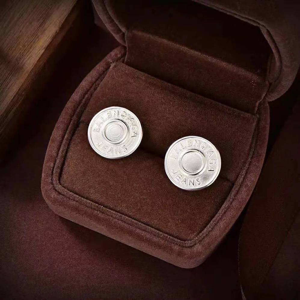 Balenciaga Jeans Earrings in Light Silver for Women Balenciaga Jeans Earrings in Light Silver for Women