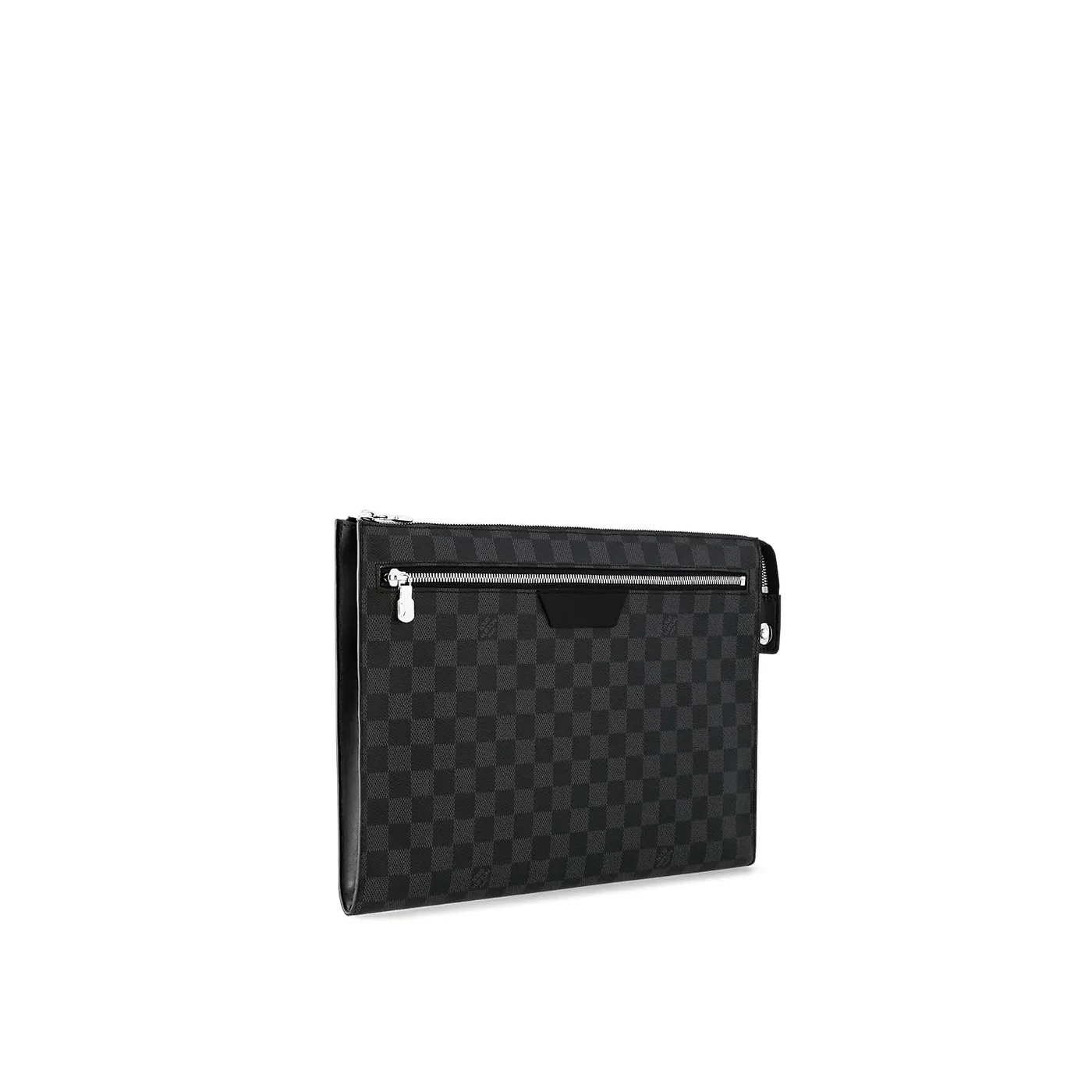 Louis Vuitton Pochette 24H Clutch & Pouch / Black Damier Graphite Canvas Palladium Hardware