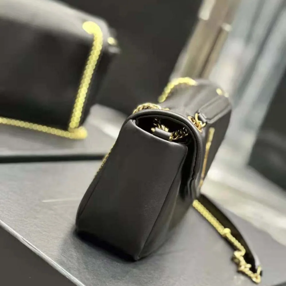 Saint Laurent YSL Calypso in Lambskin for Women in Black