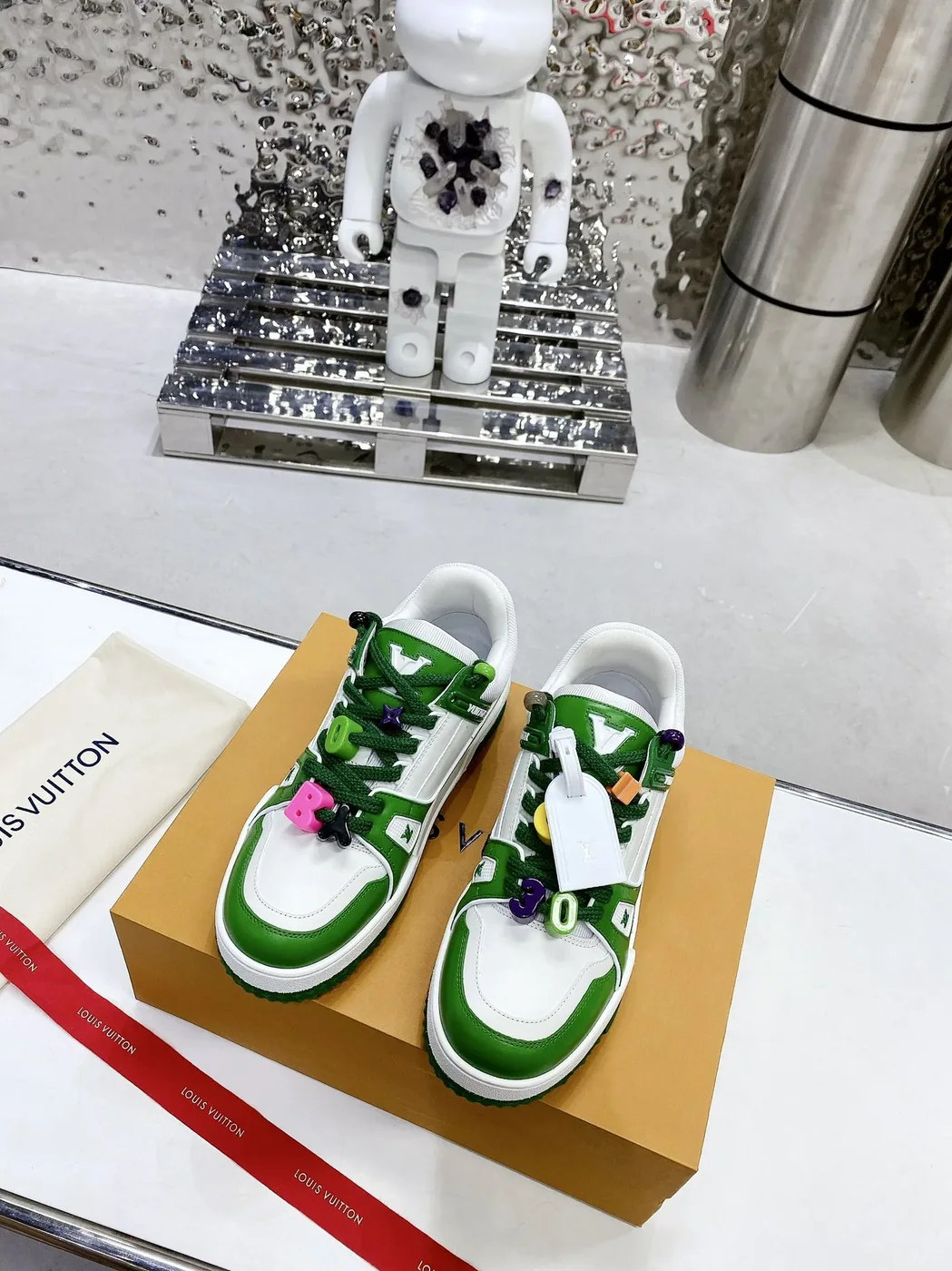 Louis Vuitton LV Trainer Sneaker Green Louis Vuitton LV Trainer Sneaker Green