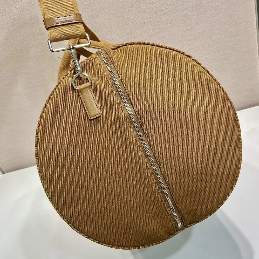 Prada Canvas Duffle Bag for Unisex in Brown Prada Canvas Duffle Bag for Unisex in Brown