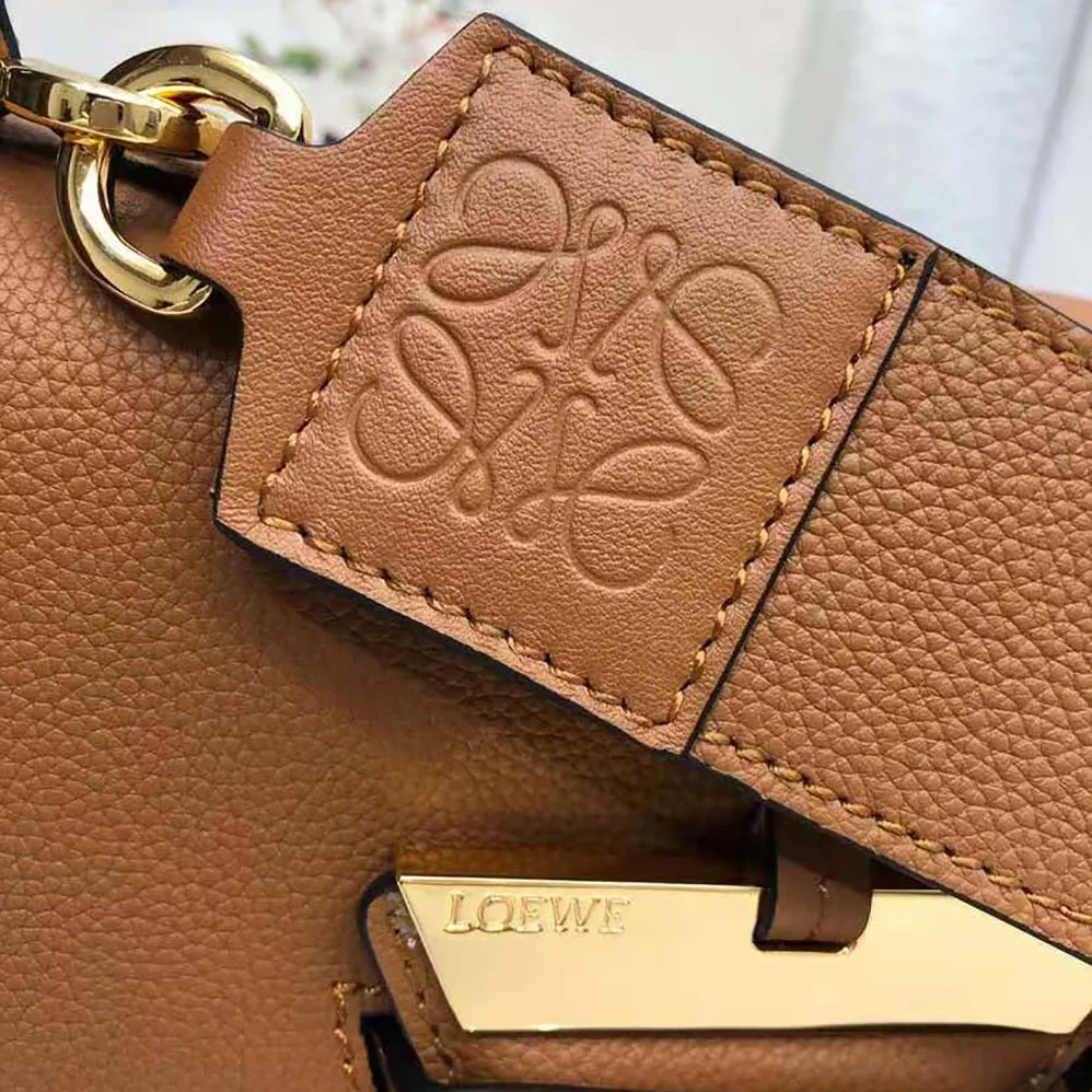 Loewe Mini Barcelona Bag in Soft Grained Calfskin for Women in Brown Loewe Mini Barcelona Bag in Soft Grained Calfskin for Women in Brown
