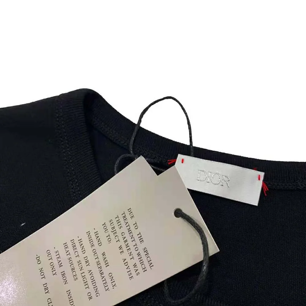 Dior Oversized Christian Dior Atelier T for Women in shirt Black Cotton Jersey Dior Oversized Christian Dior Atelier T for Women in shirt Black Cotton Jersey