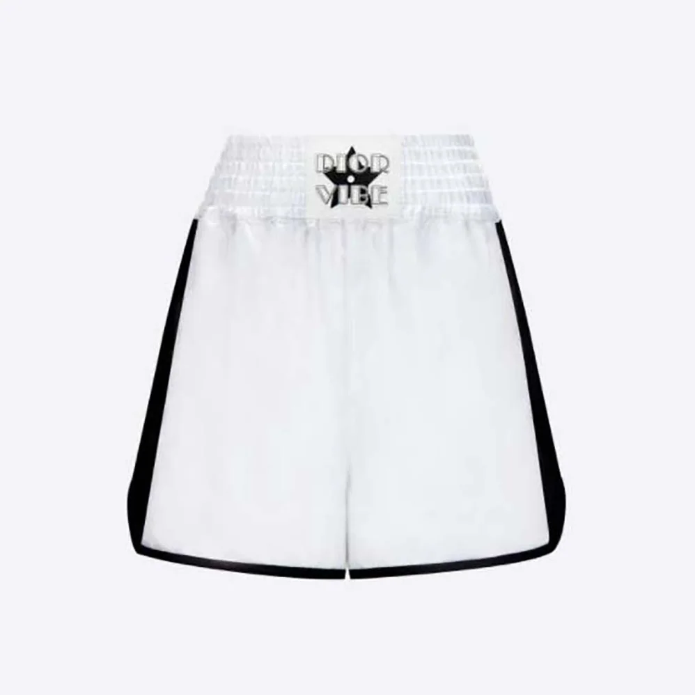 Dior Vibe Shorts White Technical Satin for Women