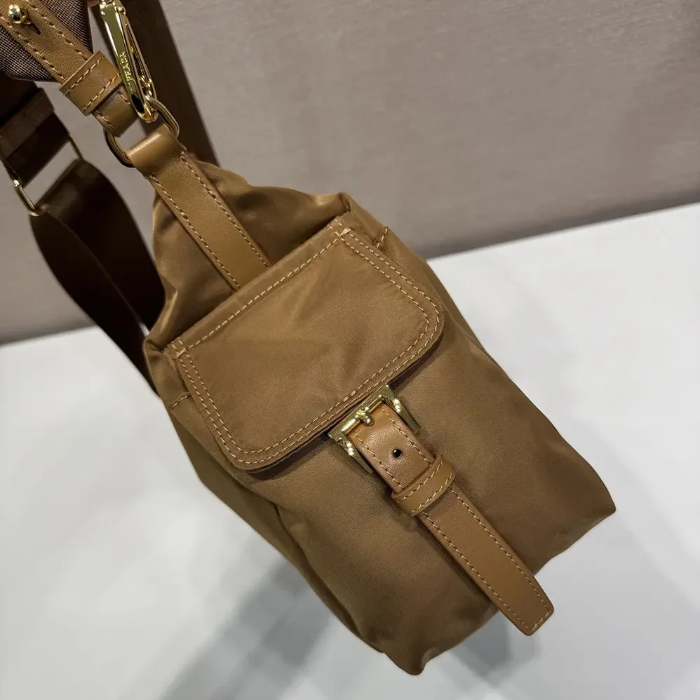 Prada Explore Large Re-Nylon Shoulder Bag With Flap for Women Prada Explore Large Re-Nylon Shoulder Bag With Flap for Women