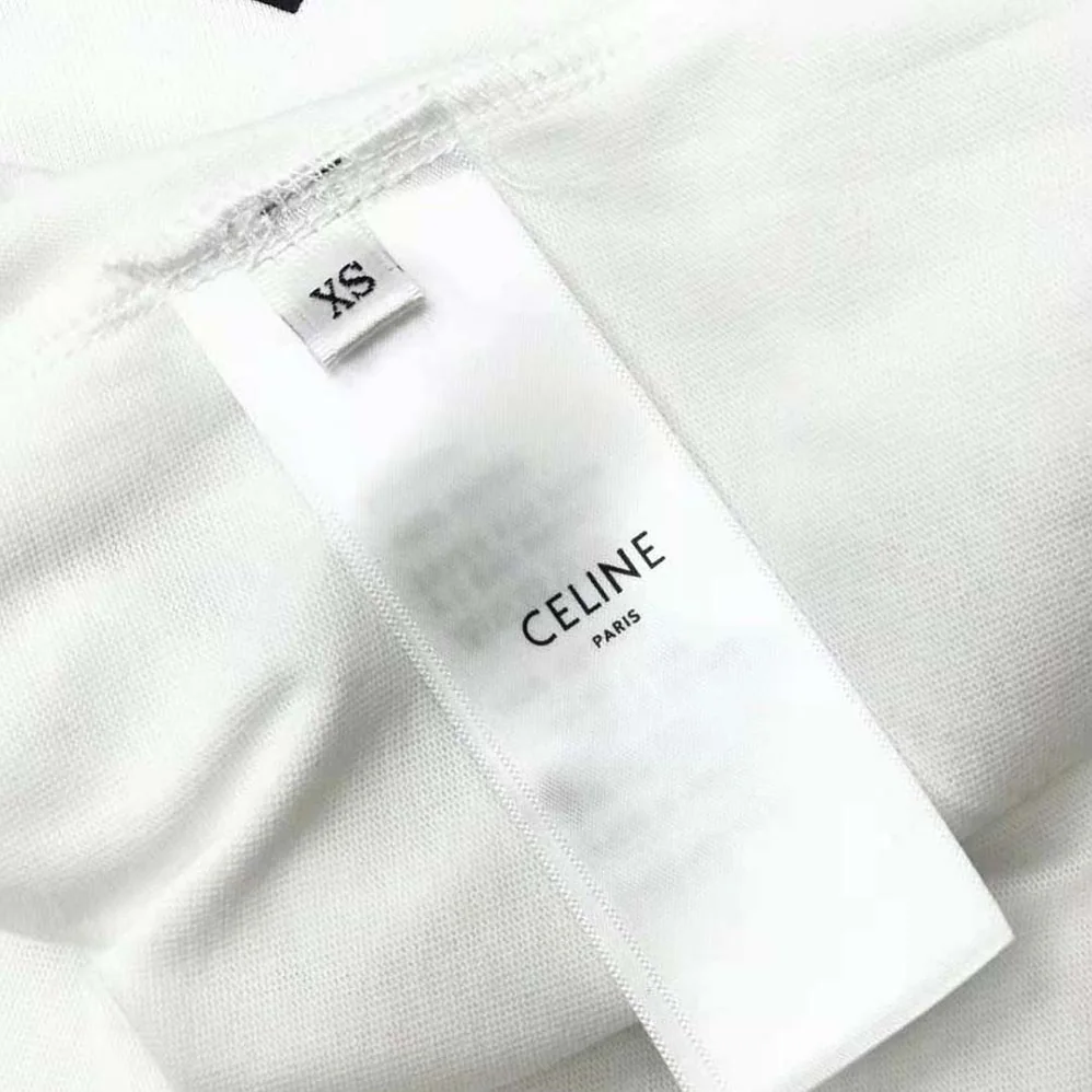 Celine Gothic T-shirt in Cotton Jersey for Women in White Celine Gothic T-shirt in Cotton Jersey for Women in White