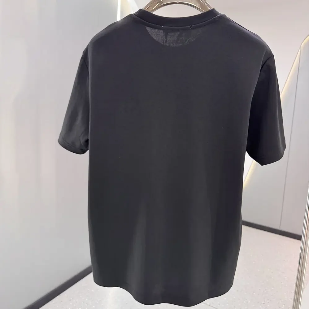 Dior CD Icon T-Shirt Relaxed Fit Black Cotton Jersey for Men Dior CD Icon T-Shirt Relaxed Fit Black Cotton Jersey for Men