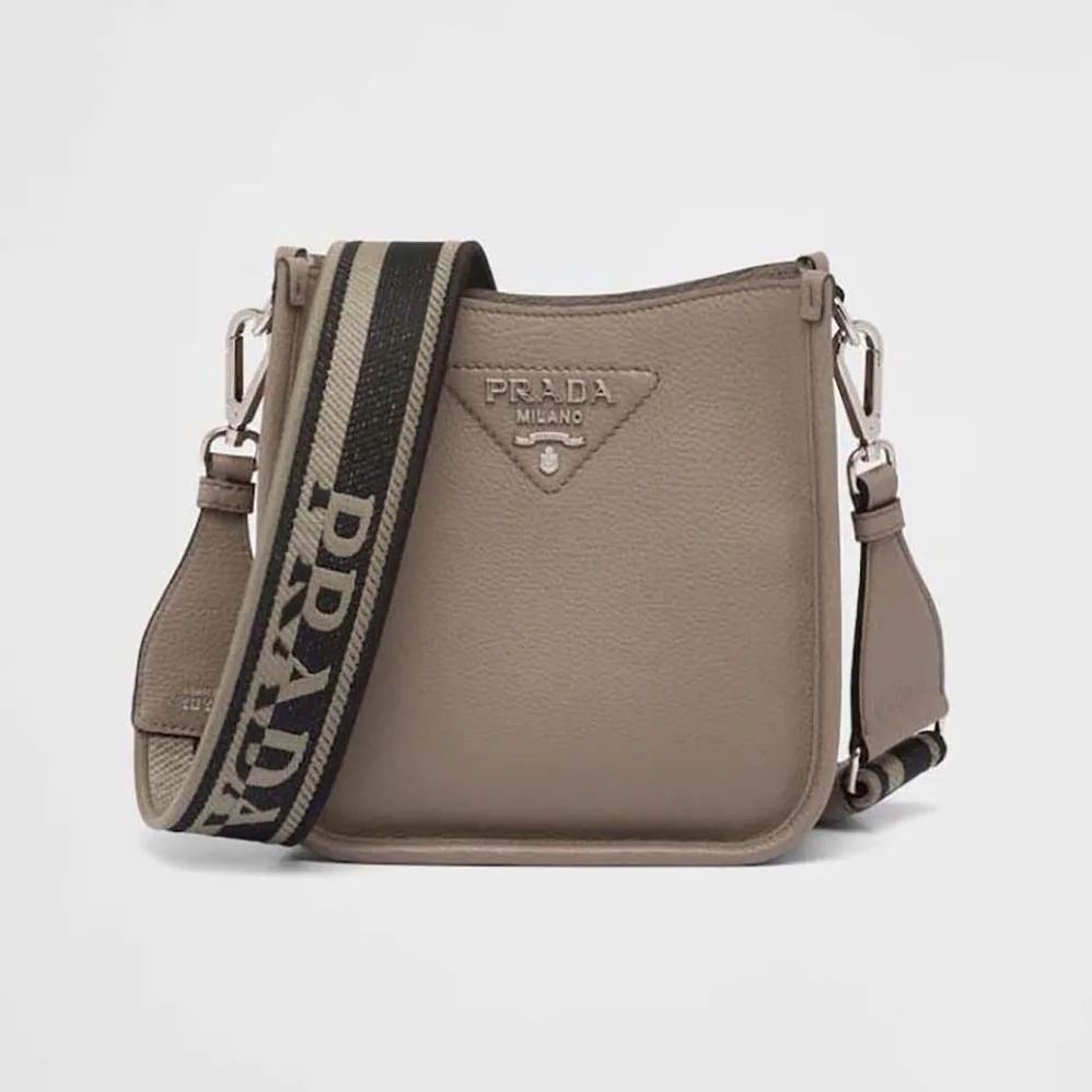 Prada Leather Mini Shoulder Bag for Unisex in Grey Prada Leather Mini Shoulder Bag for Unisex in Grey