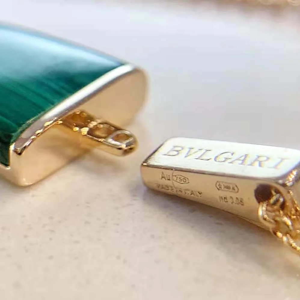 Bvlgari BVLGARI BVLGARI Gelati 18 KT Rose Gold Soft Bracelet for Women in Green Bvlgari BVLGARI BVLGARI Gelati 18 KT Rose Gold Soft Bracelet for Women in Green