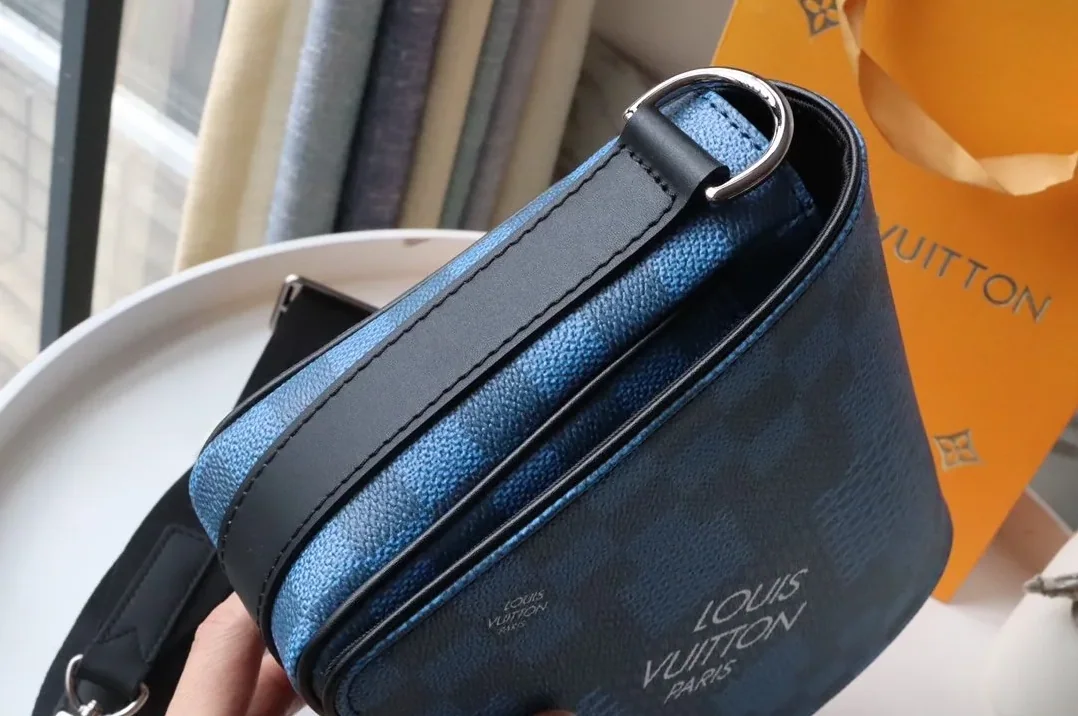 Louis Vuitton Studio Messenger Damier Graphite Blue