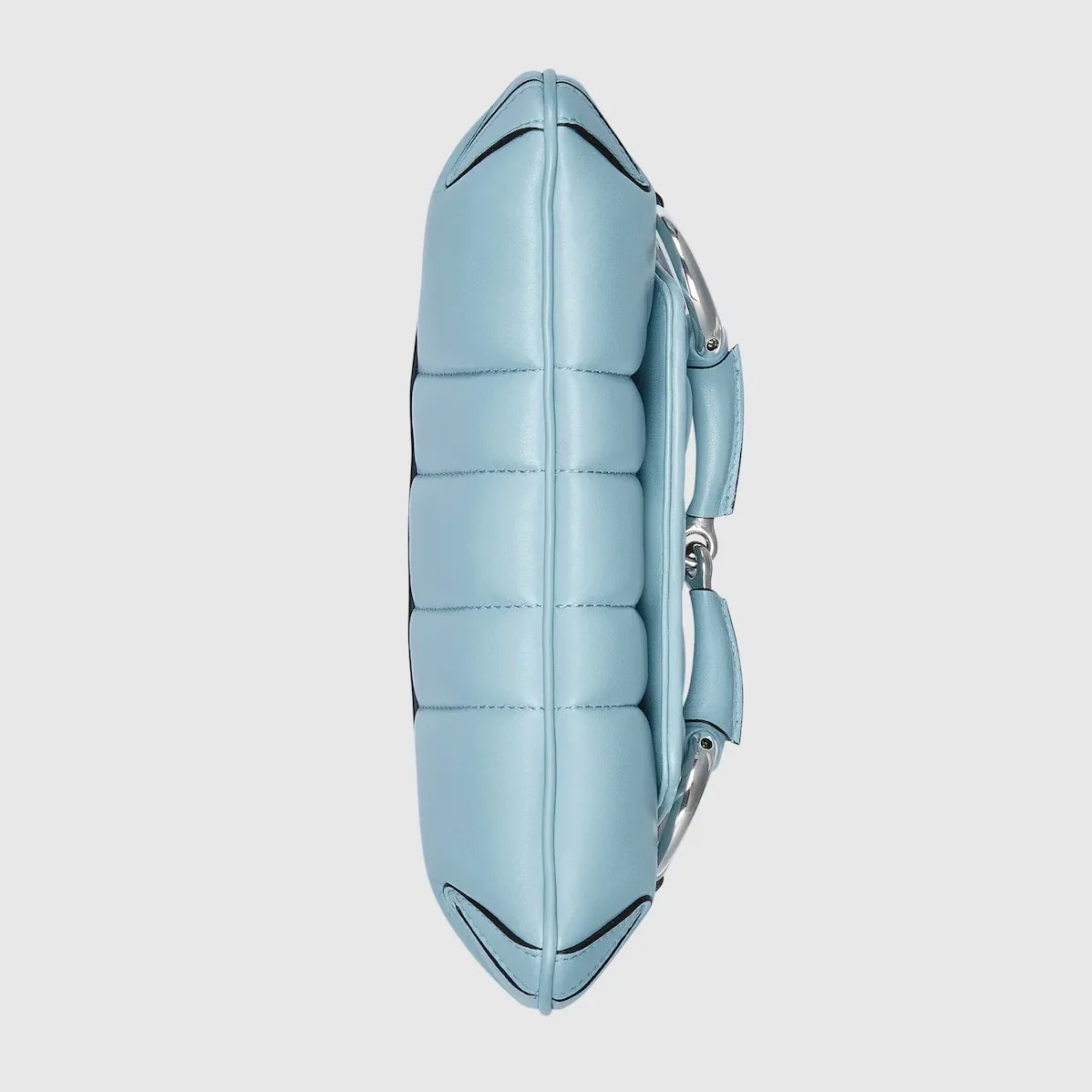 Gucci Horsebit Chain Small Shoulder Bag Light Blue 10.6 Inches/ Gucci Horsebit Chain Small Shoulder Bag Light Blue 10.6 Inches/