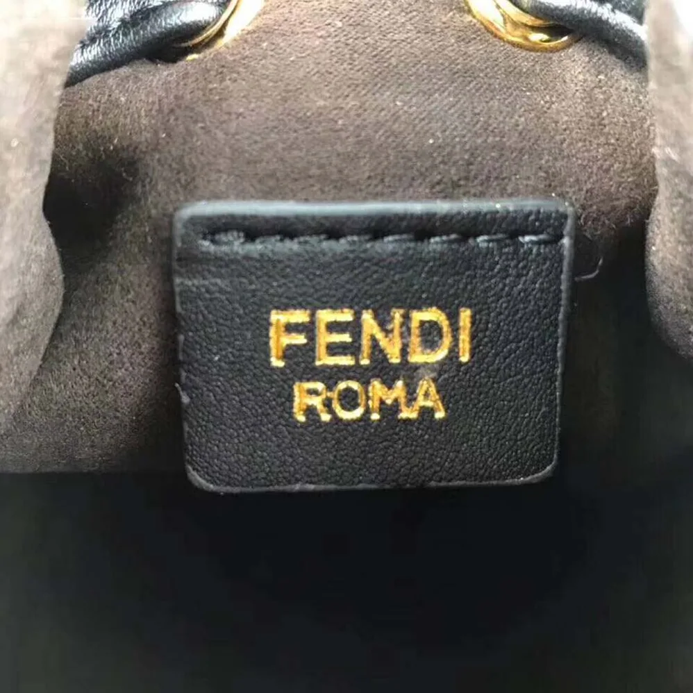 Fendi Mon Tresor Black Calf Leather Mini for Women in Bag