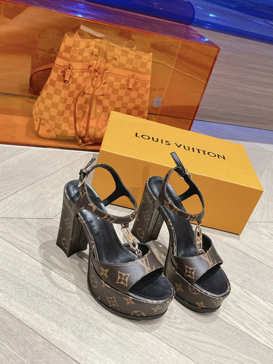 Louis Vuitton Sparkle Sandal Brown Louis Vuitton Sparkle Sandal Brown