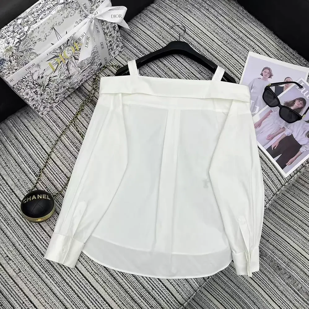 Dior Blouse White Cotton Poplin for Women