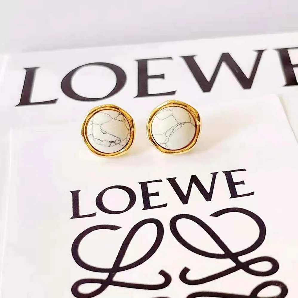 Loewe Double Tree Earrings in Metal and Resin for Women Loewe Double Tree Earrings in Metal and Resin for Women