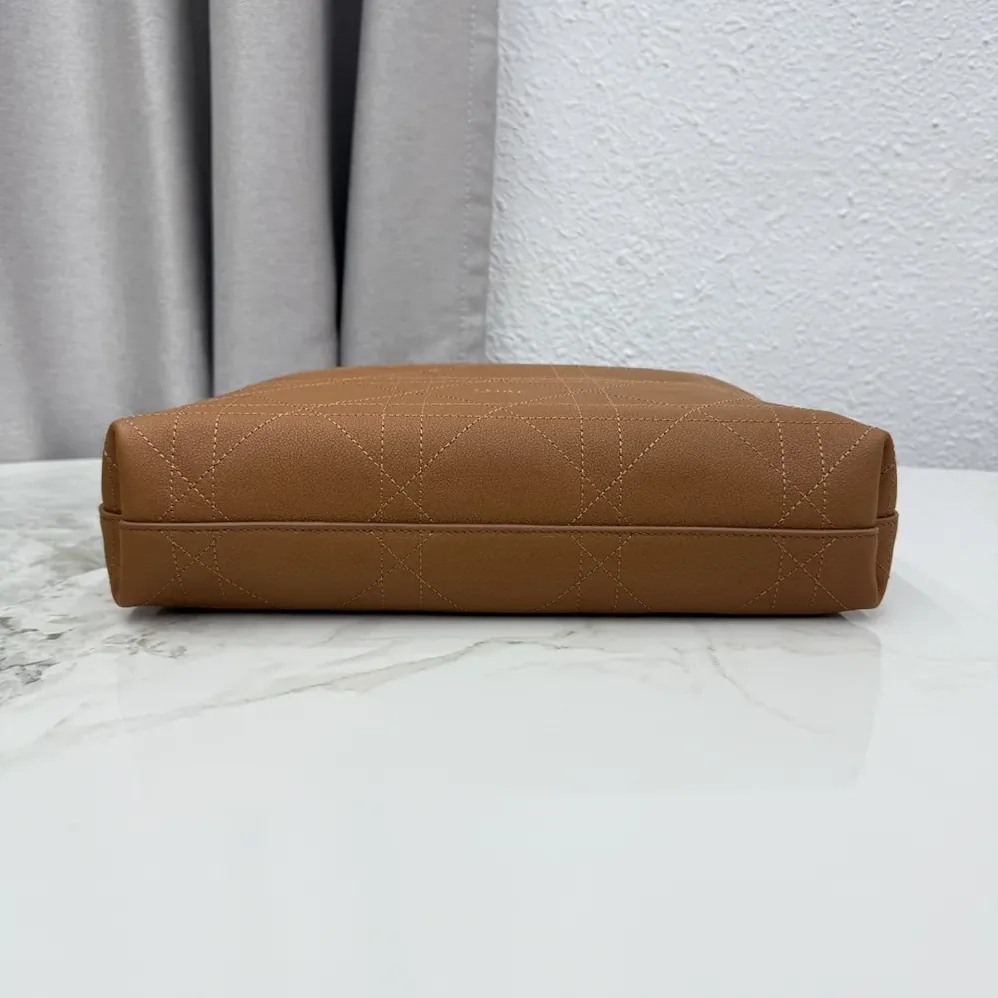 Dior Medium Diorly Bag Marron Bobby Flat Macrocannage Grained Calfskin for Women Dior Medium Diorly Bag Marron Bobby Flat Macrocannage Grained Calfskin for Women