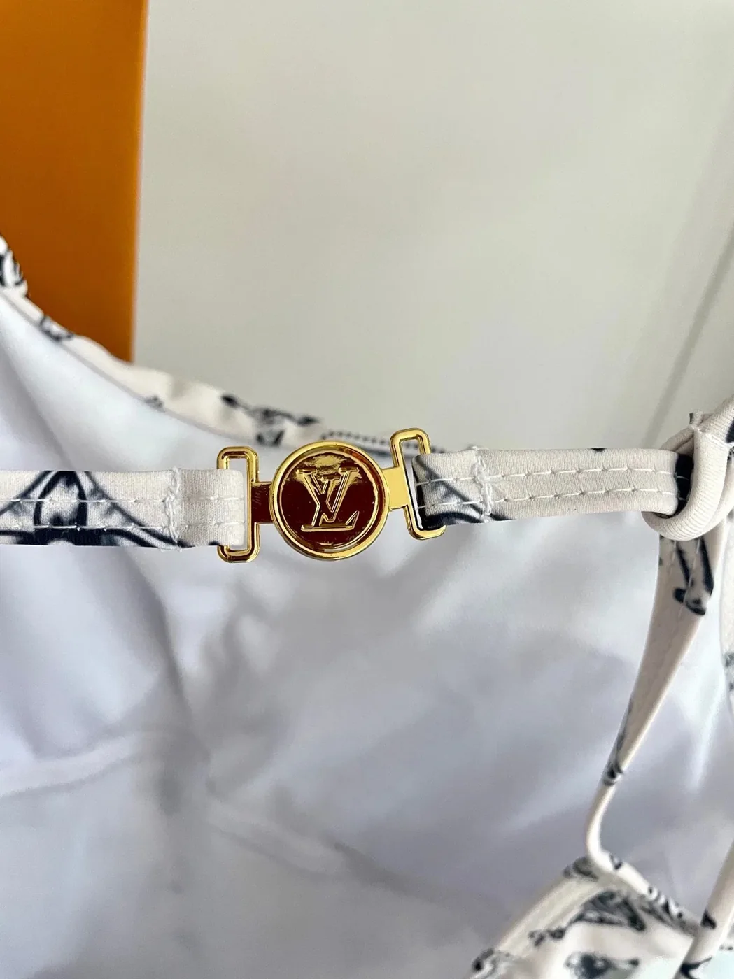 Louis Vuitton Tile Monogram One in Piece Swimsuit White