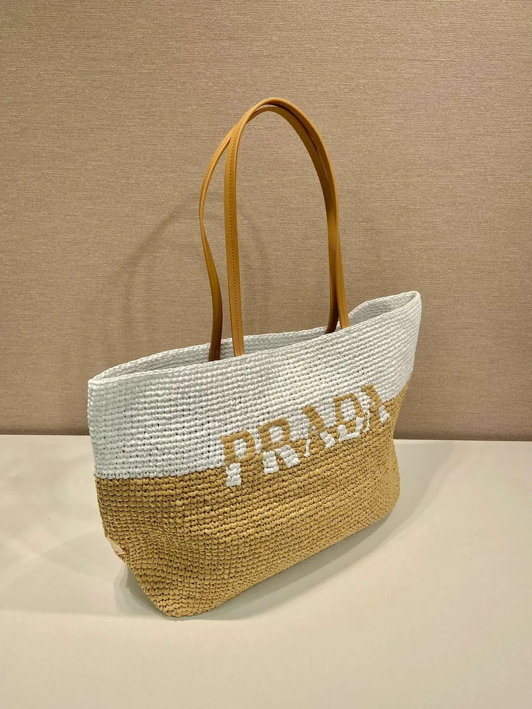 Prada Raffia Tote Bag Beige / 1BG442_2DJS_F0N86_V_OOO Prada Raffia Tote Bag Beige / 1BG442_2DJS_F0N86_V_OOO