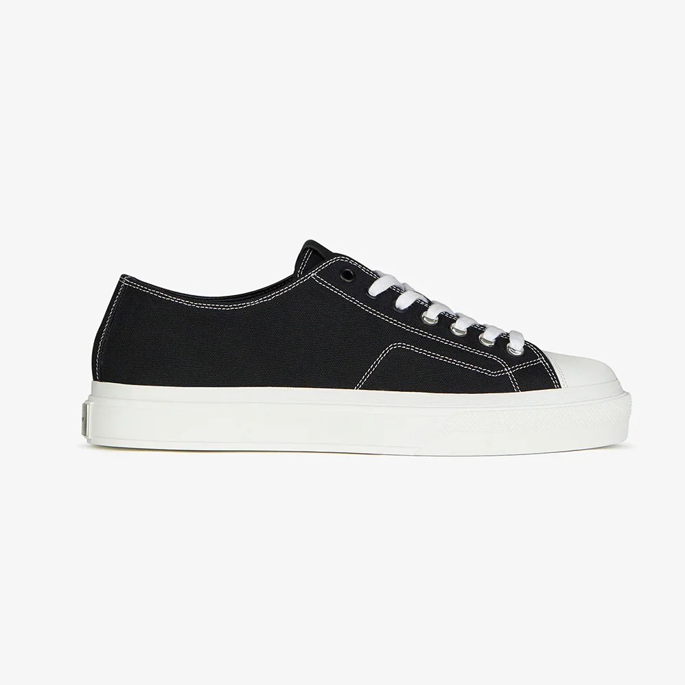 Givenchy Sneakers City in Canvas and Leather for Women in Black