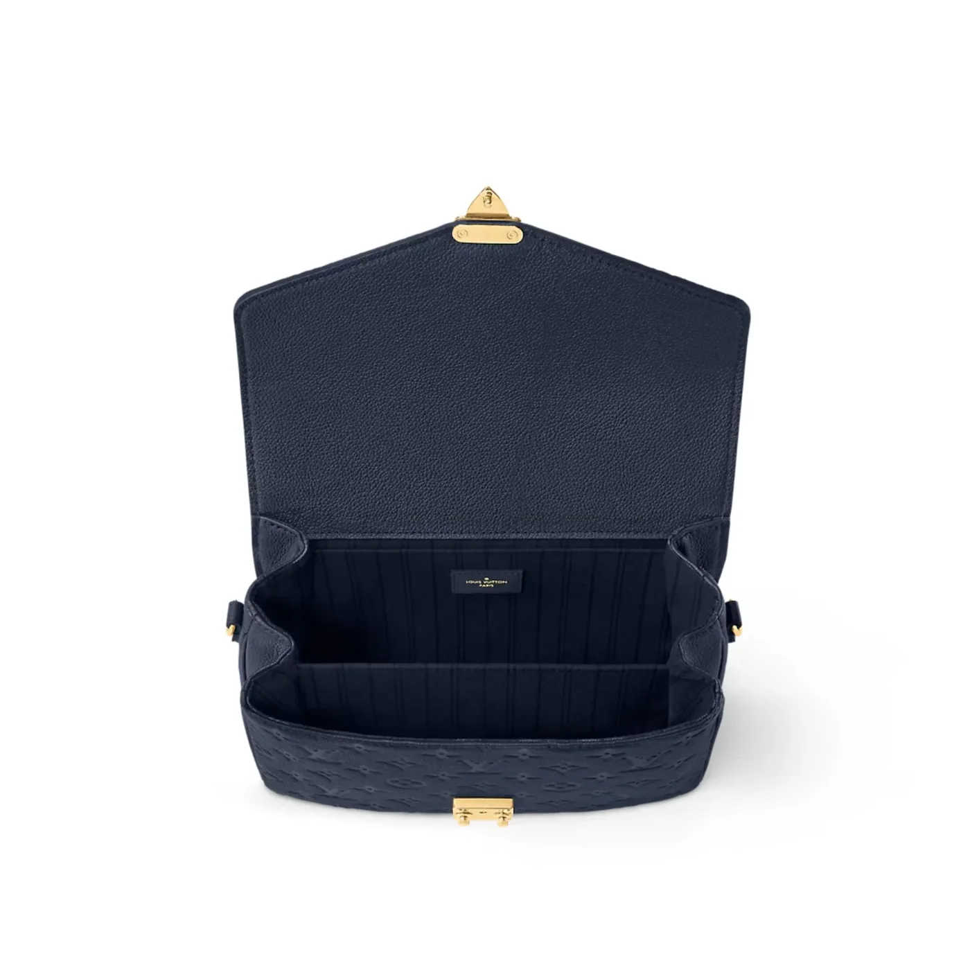Louis Vuitton Pochette Metis Shoulder Bag / Navy Blue Monogram Empreinte Gold Hardware Louis Vuitton Pochette Metis Shoulder Bag / Navy Blue Monogram Empreinte Gold Hardware