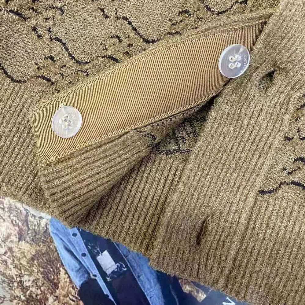 Fendi Beige Velvet and Viscose Cardigan with V Neck and Ribbed Edges for Women Fendi Beige Velvet and Viscose Cardigan with V Neck and Ribbed Edges for Women