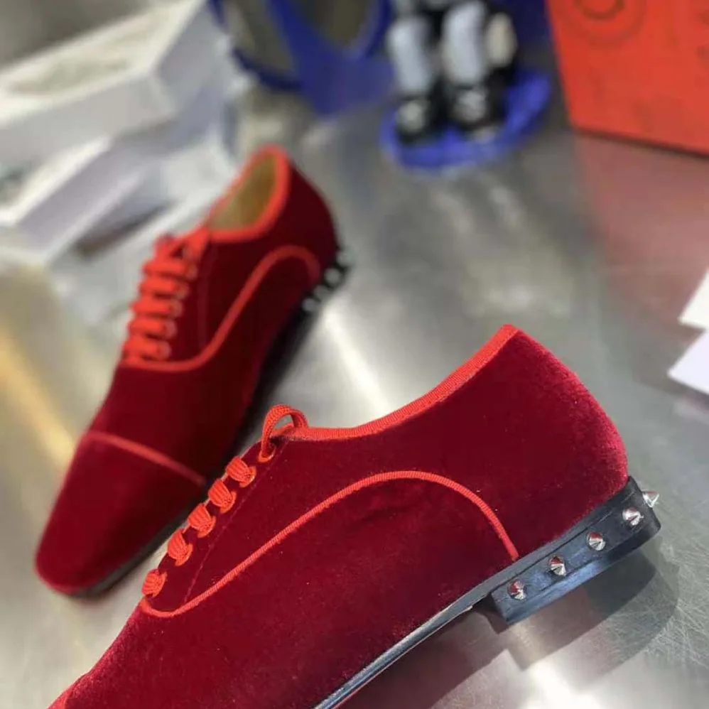 Christian Louboutin So Greggo Oxford Lace-up for Men in Maroon Christian Louboutin So Greggo Oxford Lace-up for Men in Maroon