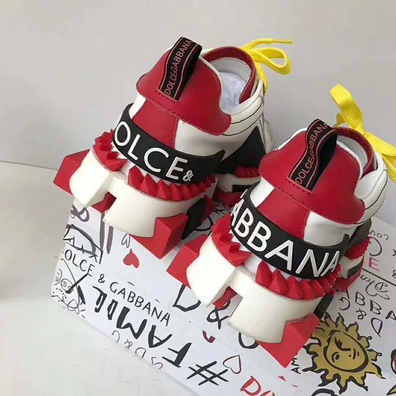 Dolce Gabbana D&G Shoes Multicolor Super King Sneakers for Women Dolce Gabbana D&G Shoes Multicolor Super King Sneakers for Women