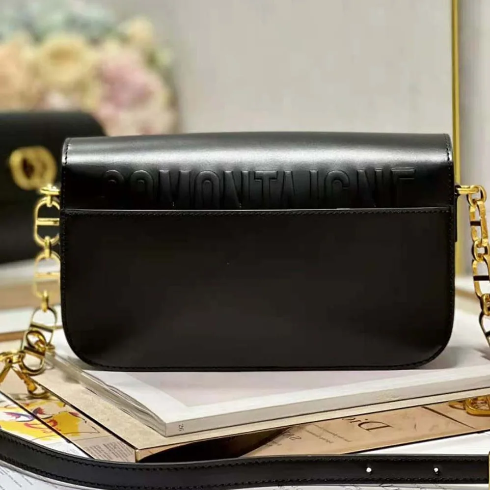 Dior 30 Montaigne Avenue Bag Black Box Calfskin for Women Dior 30 Montaigne Avenue Bag Black Box Calfskin for Women