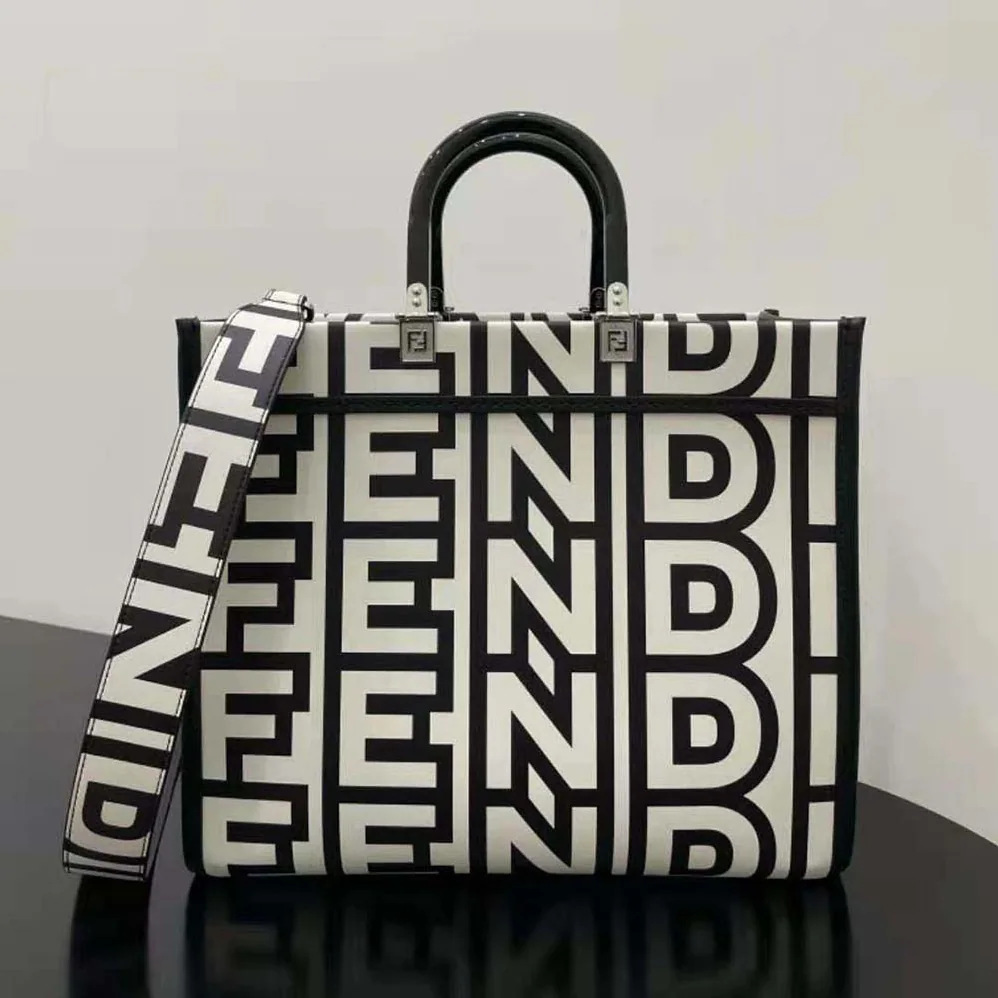 Fendi Sunshine Medium Two-Tone Printed Leather Fendi Roma Capsule Shopper for Women Fendi Sunshine Medium Two-Tone Printed Leather Fendi Roma Capsule Shopper for Women