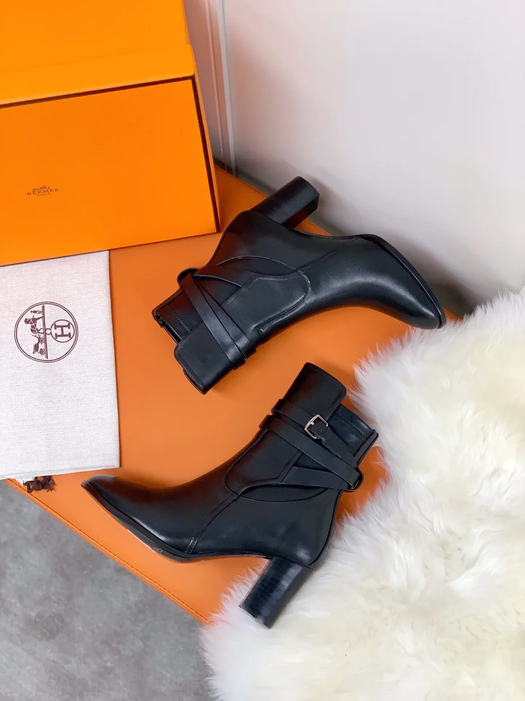 Hermes Frenchie 70 Ankle Boots Black / Hermes Frenchie 70 Ankle Boots Black /
