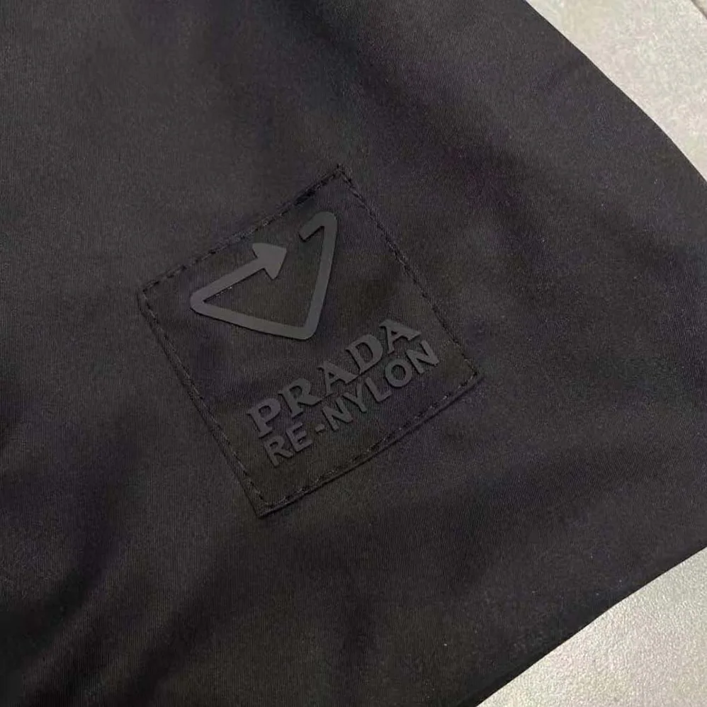 Prada Re-Nylon Gabardine Pinafore Dress for Women in Black Prada Re-Nylon Gabardine Pinafore Dress for Women in Black